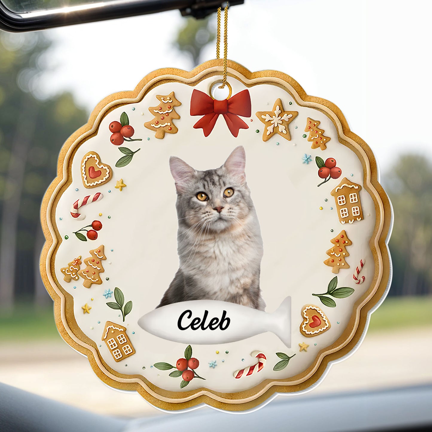 Celebrate Your Furry Friend with a Festive Touch - Personalized Custom Acrylic Ornament, Christmas Gift - PET154_ACO