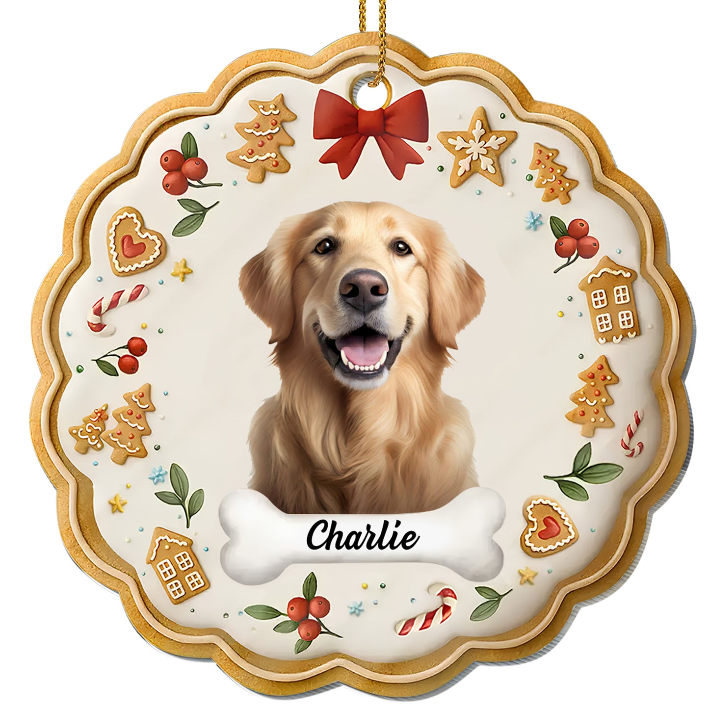 Celebrate Your Furry Friend with a Festive Touch - Personalized Custom Acrylic Ornament, Christmas Gift - PET154_ACO