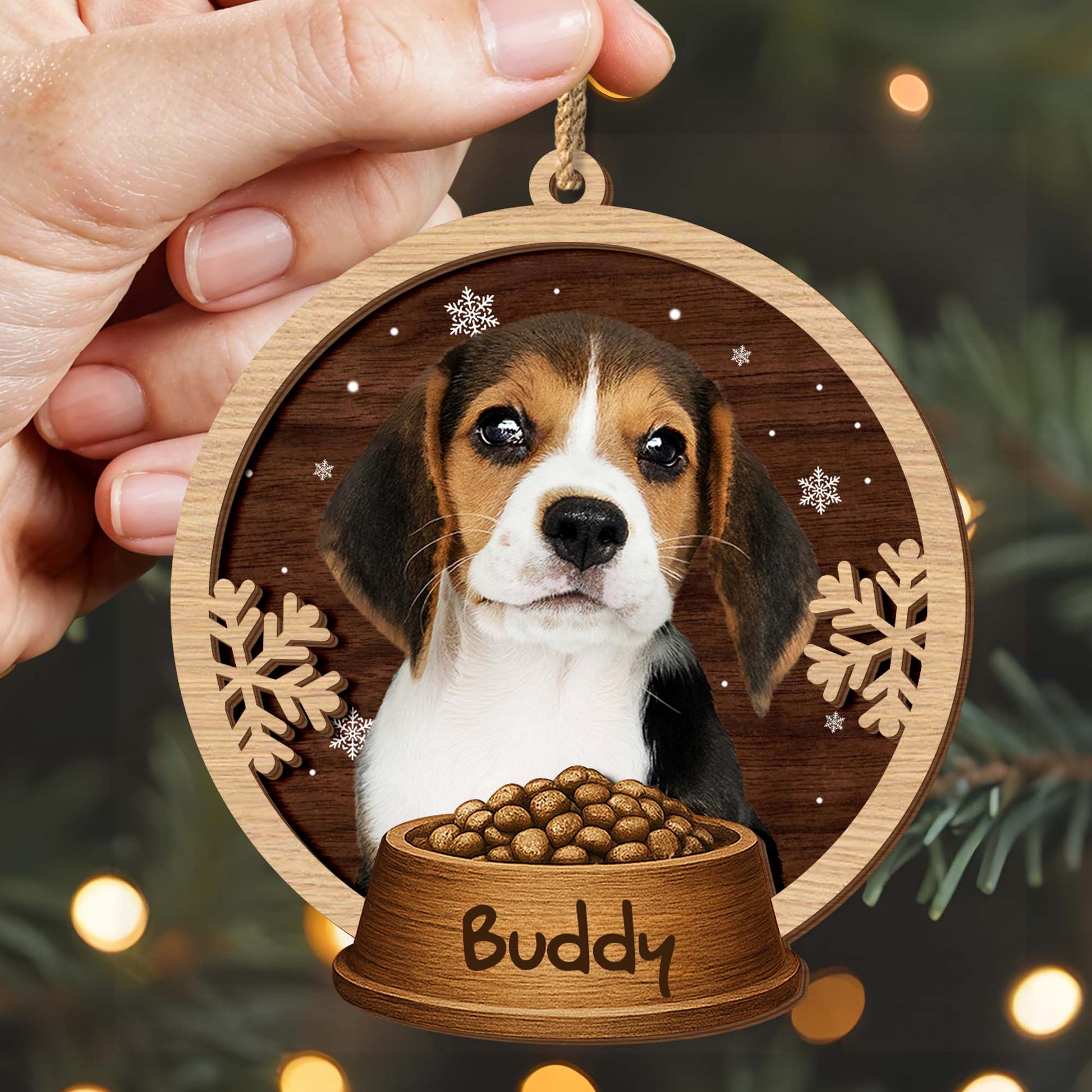 Celebration Of Your Furry Friend, Dog, Wood Pattern