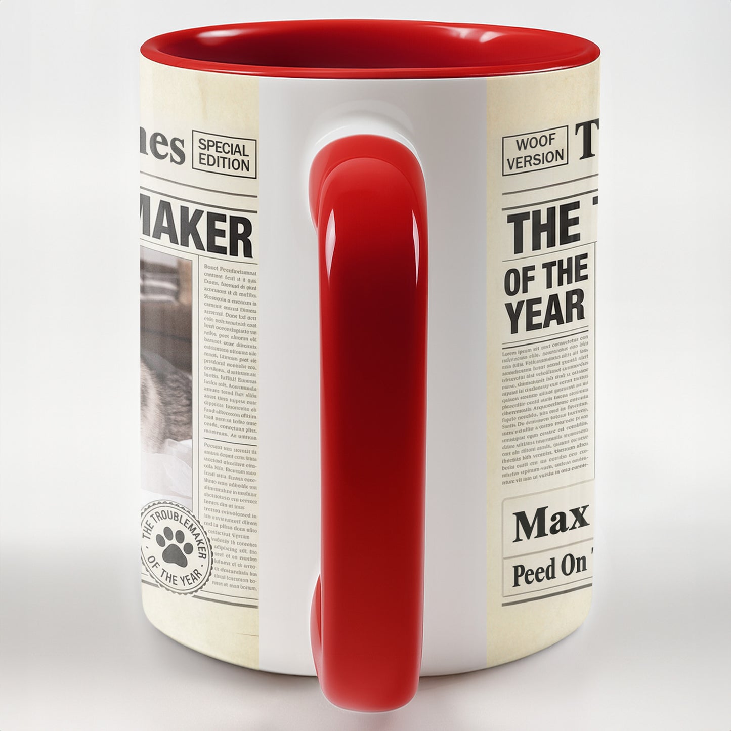 The Dog Times The Troublemaker Of The Year Newspaper Design Dog Photo