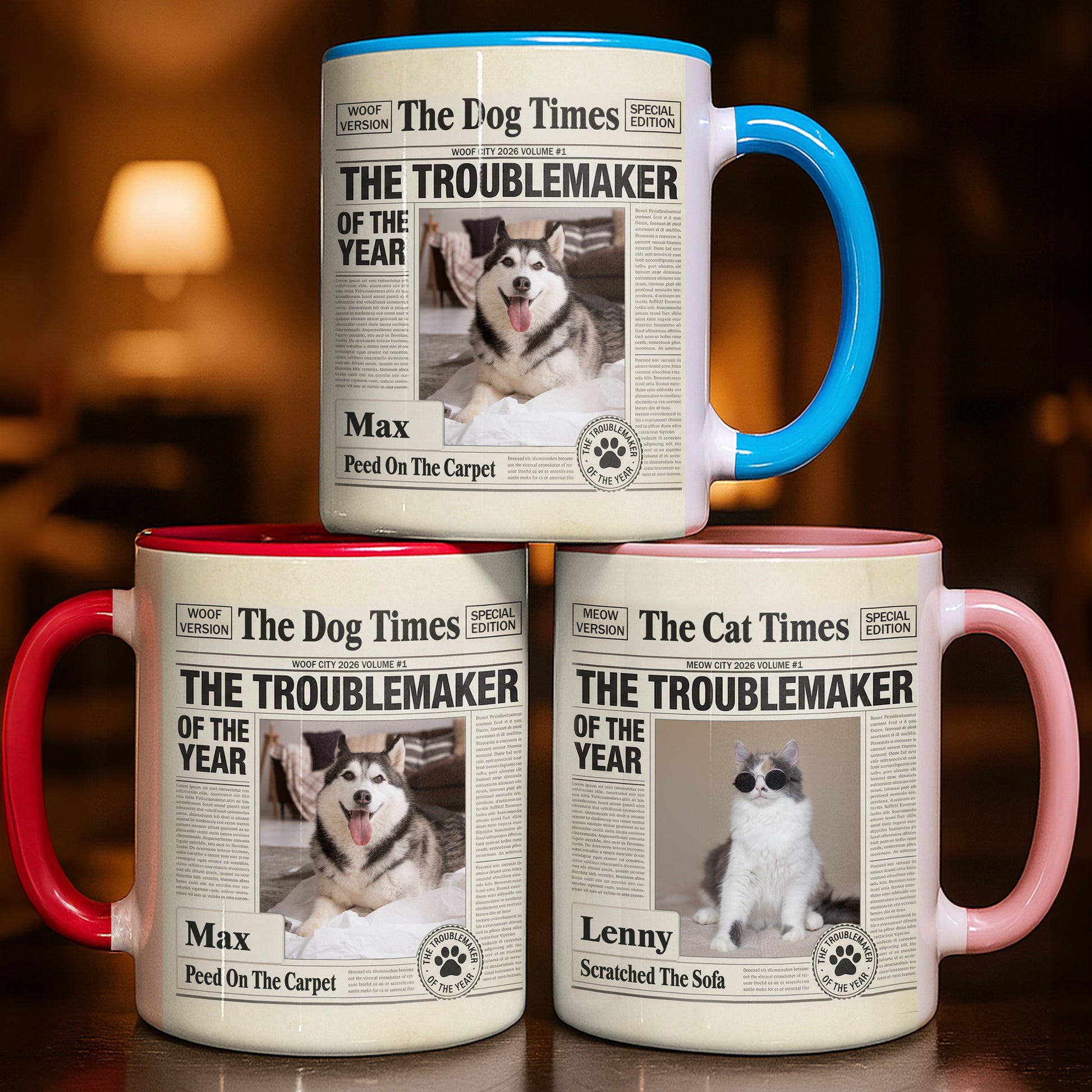 The Dog Times The Troublemaker Of The Year Newspaper Design Dog Photo