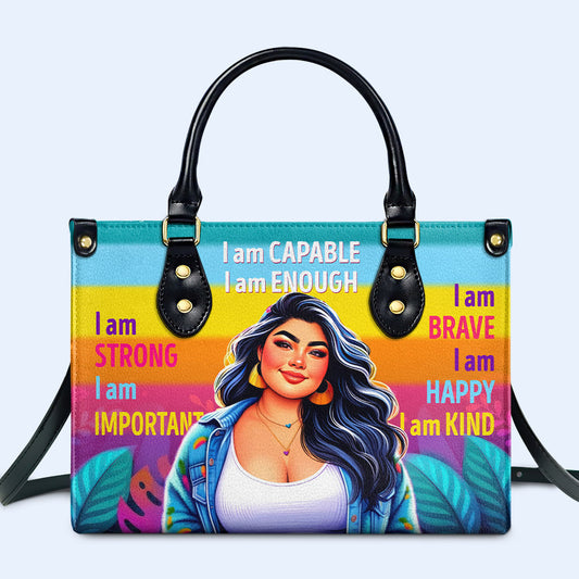 Soy Capaz - Bolso de Cuero Personalizado a Medida - PG02