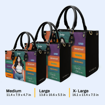 Elle est - Sac à main en cuir personnalisé - PG03