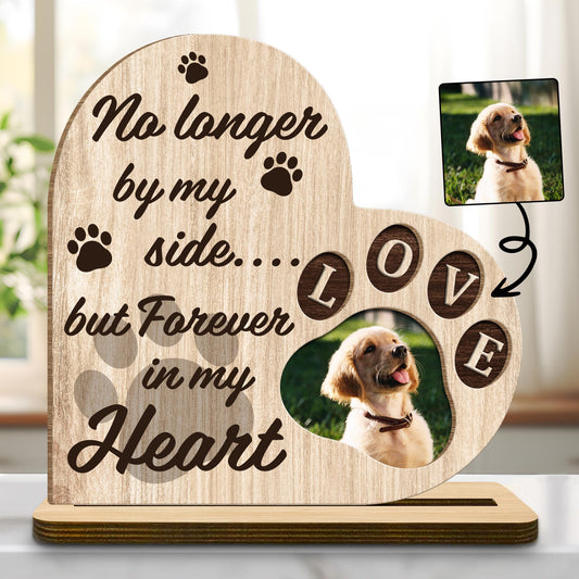 No Longer By My Side But Forever In My Heart, Paw Prints and Heart