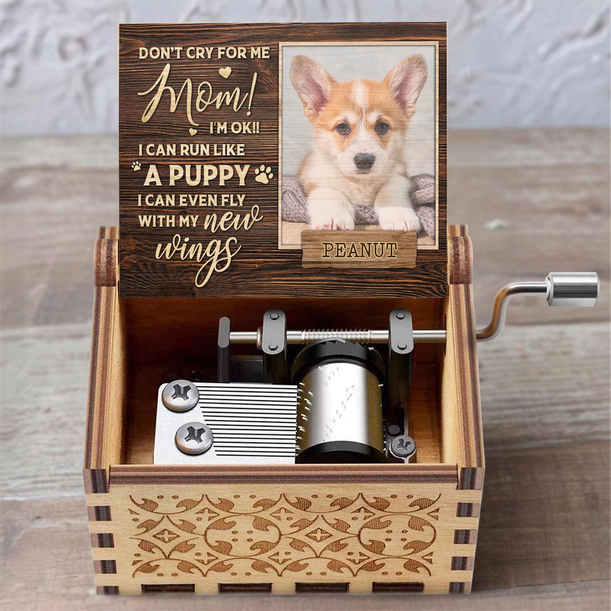 Don't Cry For Me Mom, I Can Fly With My New Wings, Dog And Paw Prints