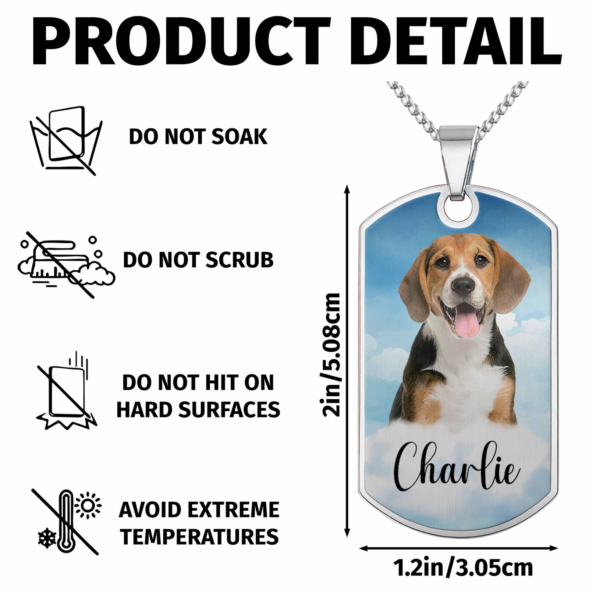 The Moment Your Heart Stopped, Dog Tag With Paw Print