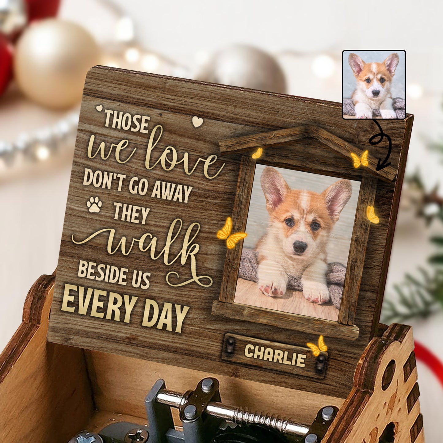 Those we love don't go away They walk beside us every day, Paw Prints and Hearts