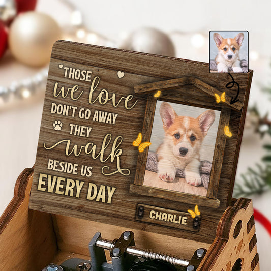 Those we love don't go away They walk beside us every day, Paw Prints and Hearts