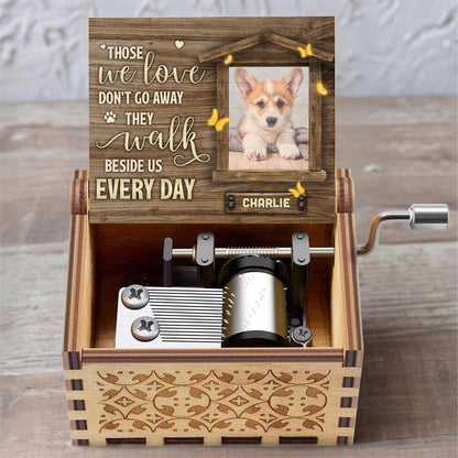 Those we love don't go away They walk beside us every day, Paw Prints and Hearts