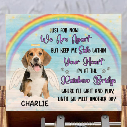 Just For Now We Are Apart, Rainbow, Dog, Wings, Paw Prints