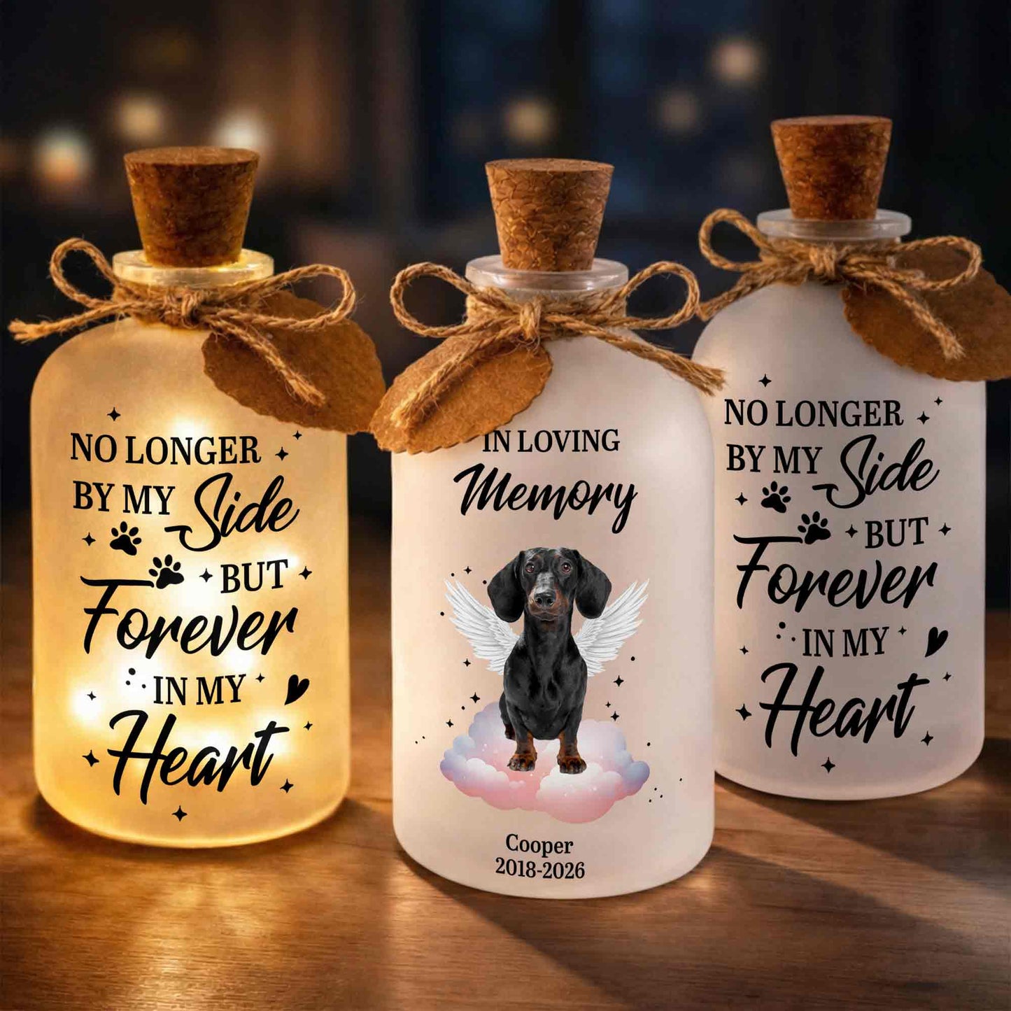 In Loving Memory Dog With Angel Wings And Clouds