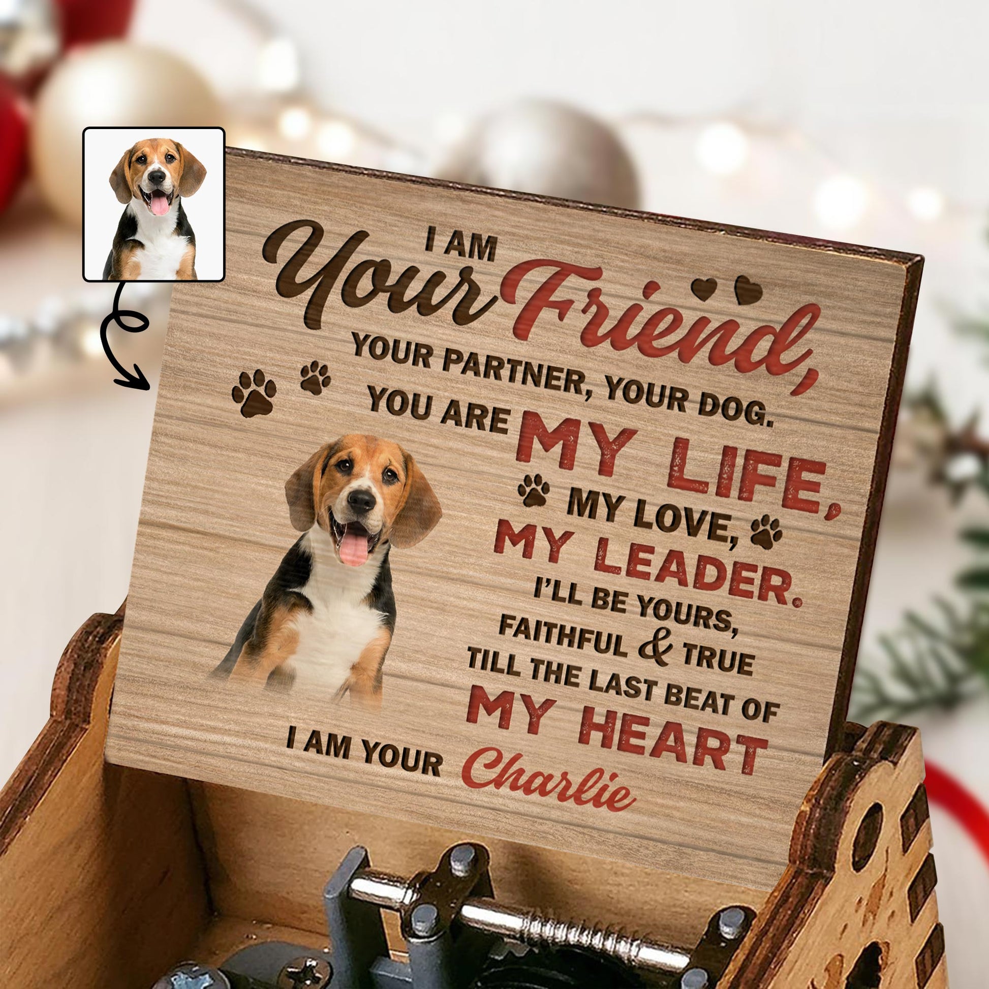 I Am Your Friend, Your Partner, Your Dog, Paw Prints And Dog Image
