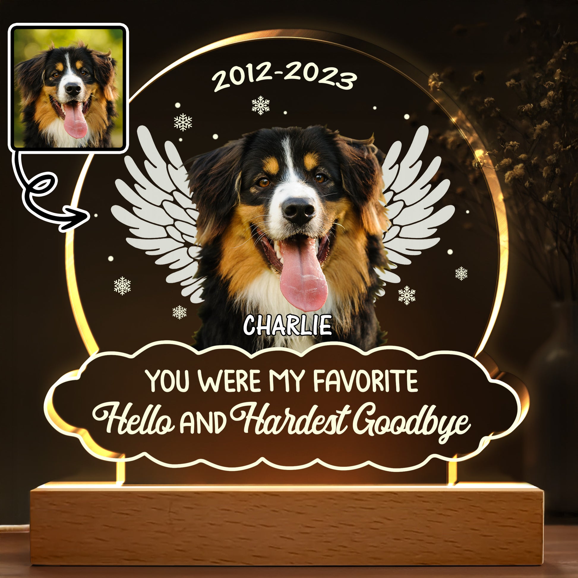 Favorite Hello And Hardest Goodbye, Dog With Wings