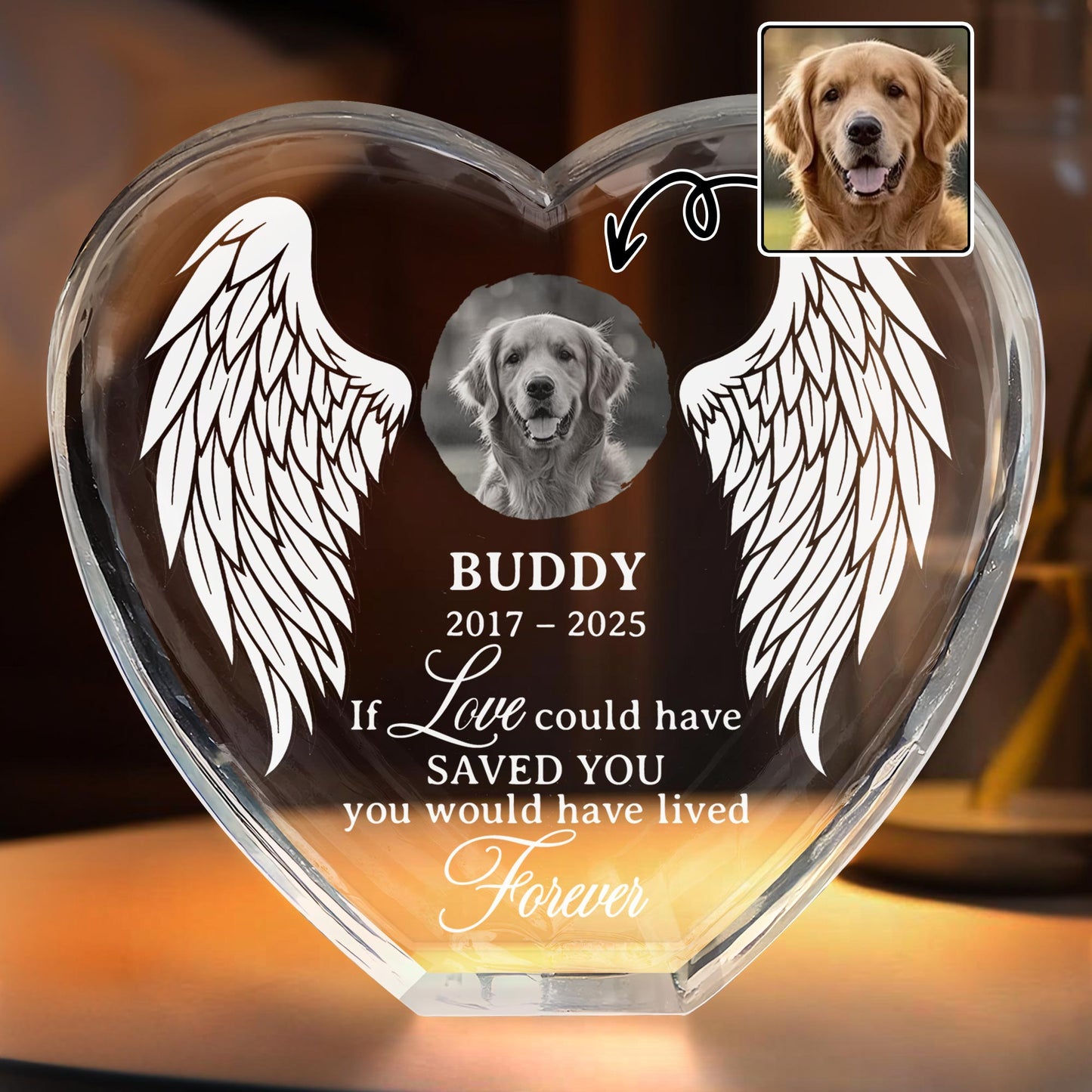 If Love Could Have Saved You, Forever Wings And Dog Design