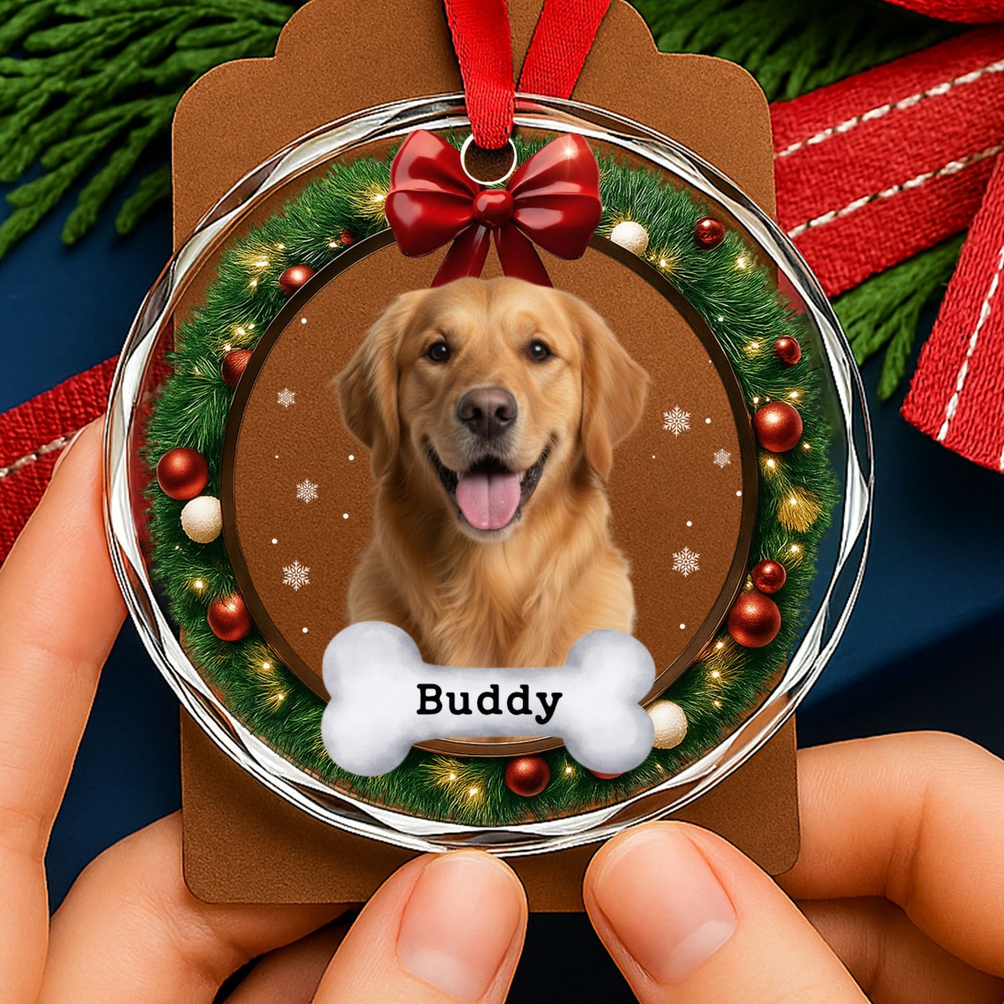 Beloved Pet's Customizable Christmas Ornament