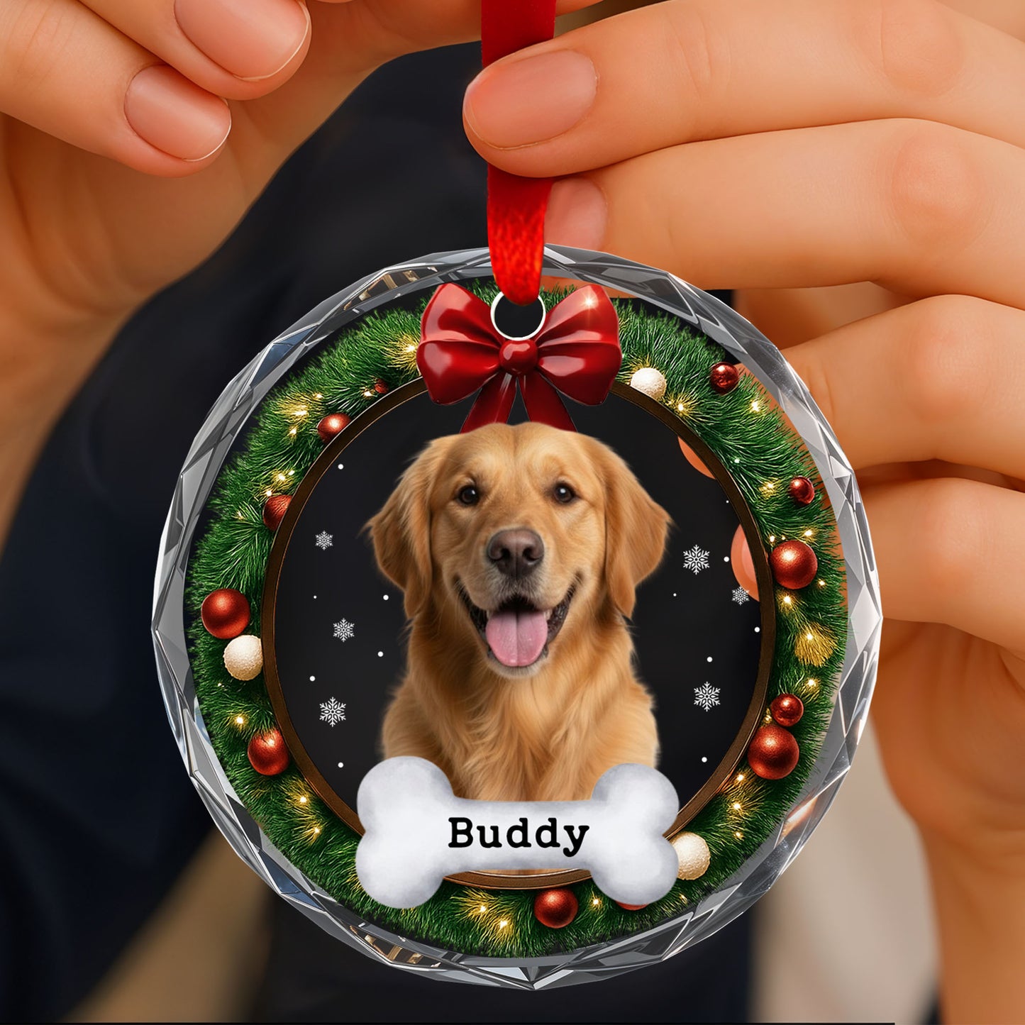 Beloved Pet's Customizable Christmas Ornament
