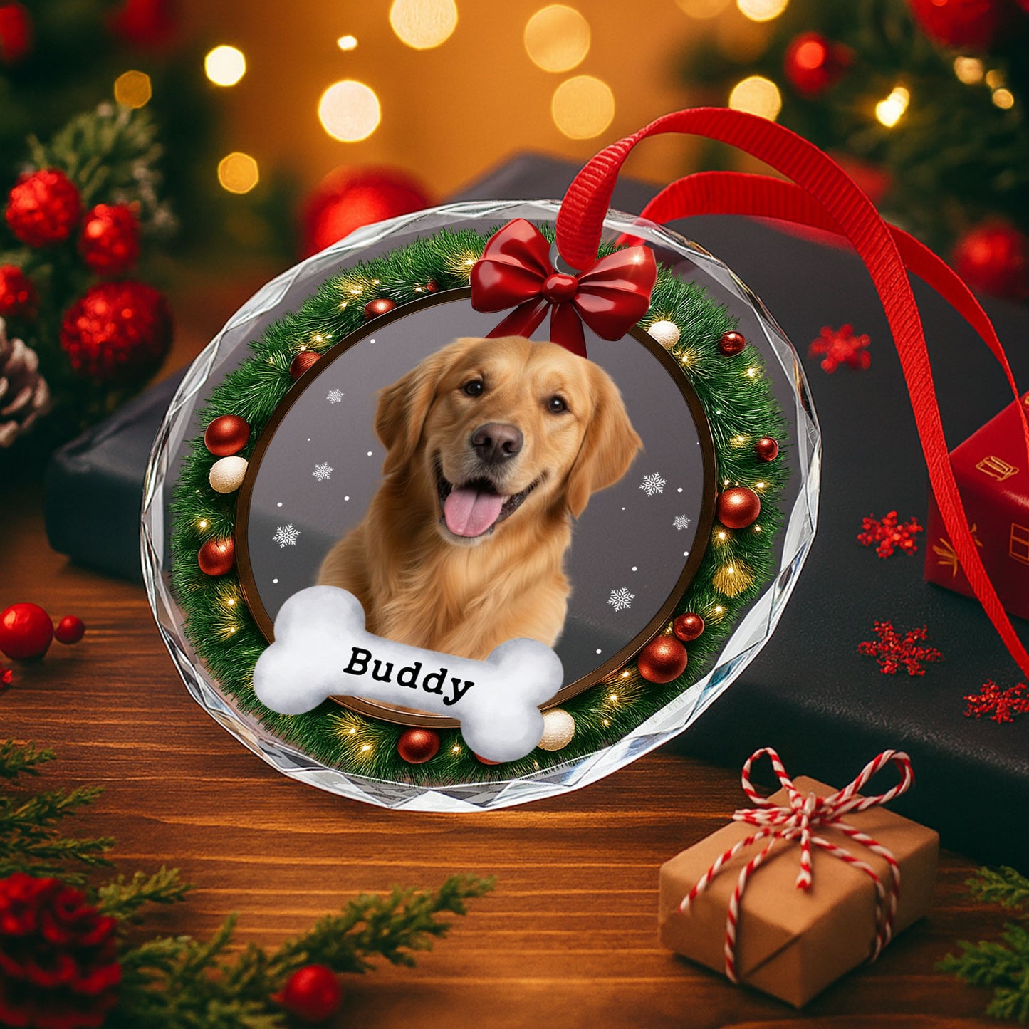 Beloved Pet's Customizable Christmas Ornament