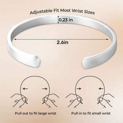 Favorite Hello Hardest Goodbye Paw Cuff Bracelet