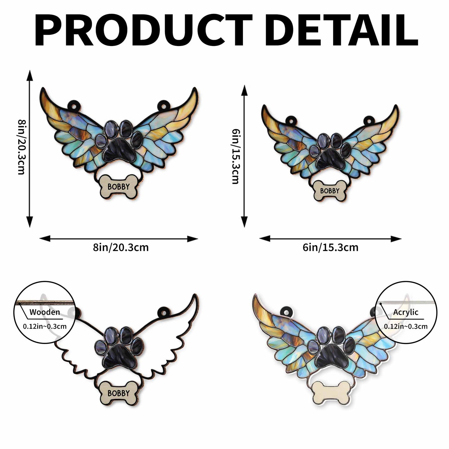 Bobby, Paw Wings Suncatcher