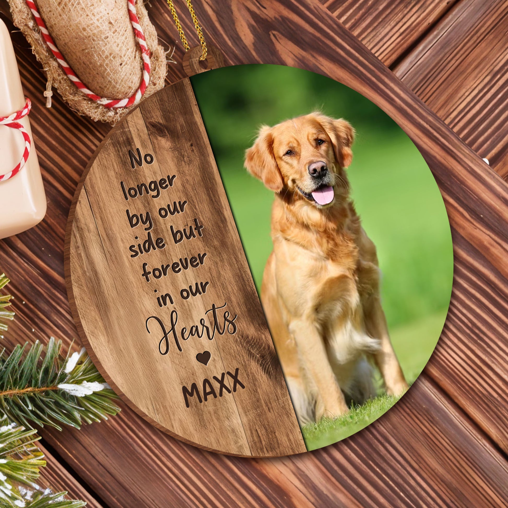 No Longer By Our Side But Forever In Our Hearts, Dog, Heart