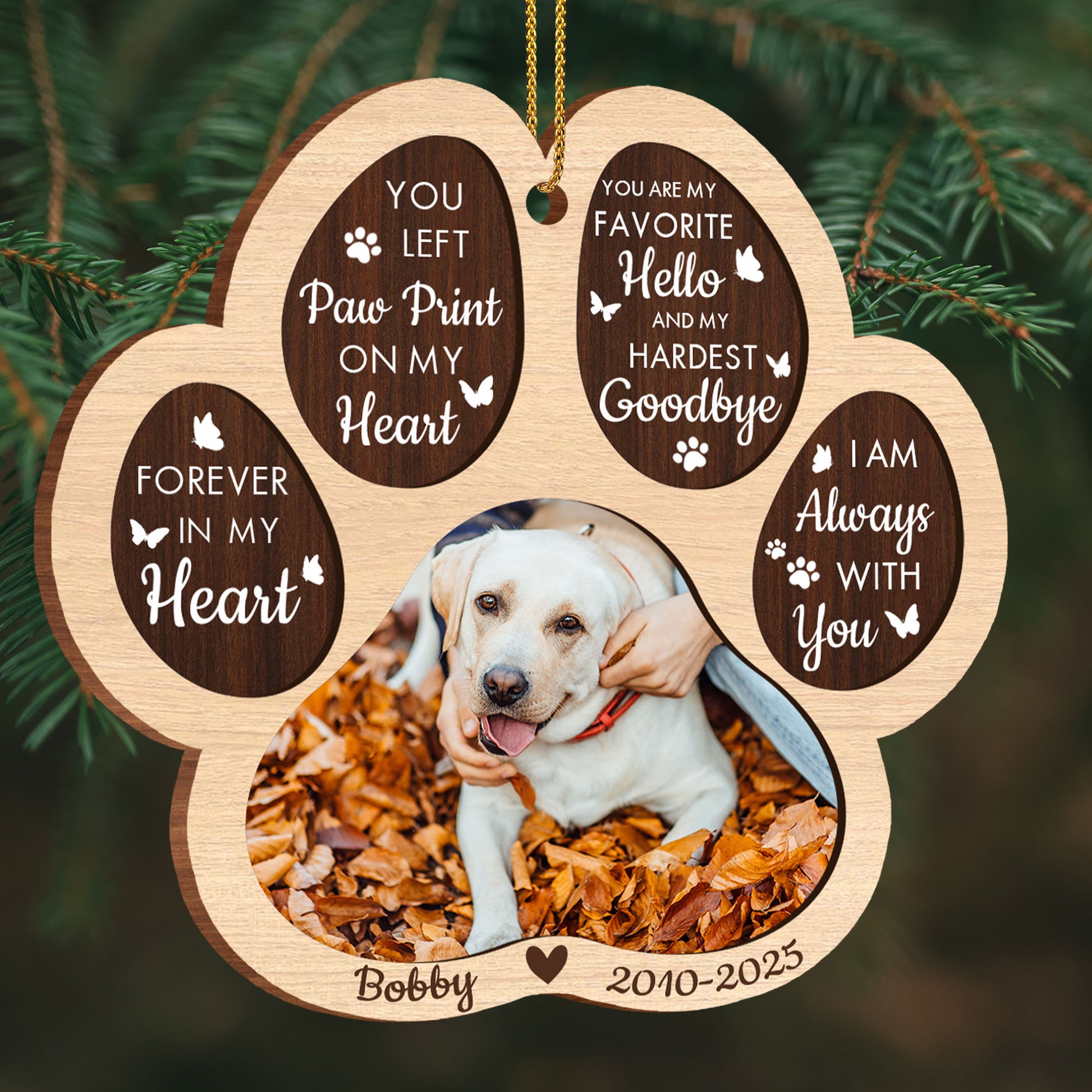 You Left Paw Print On My Heart, Memorial For Beloved Pets
