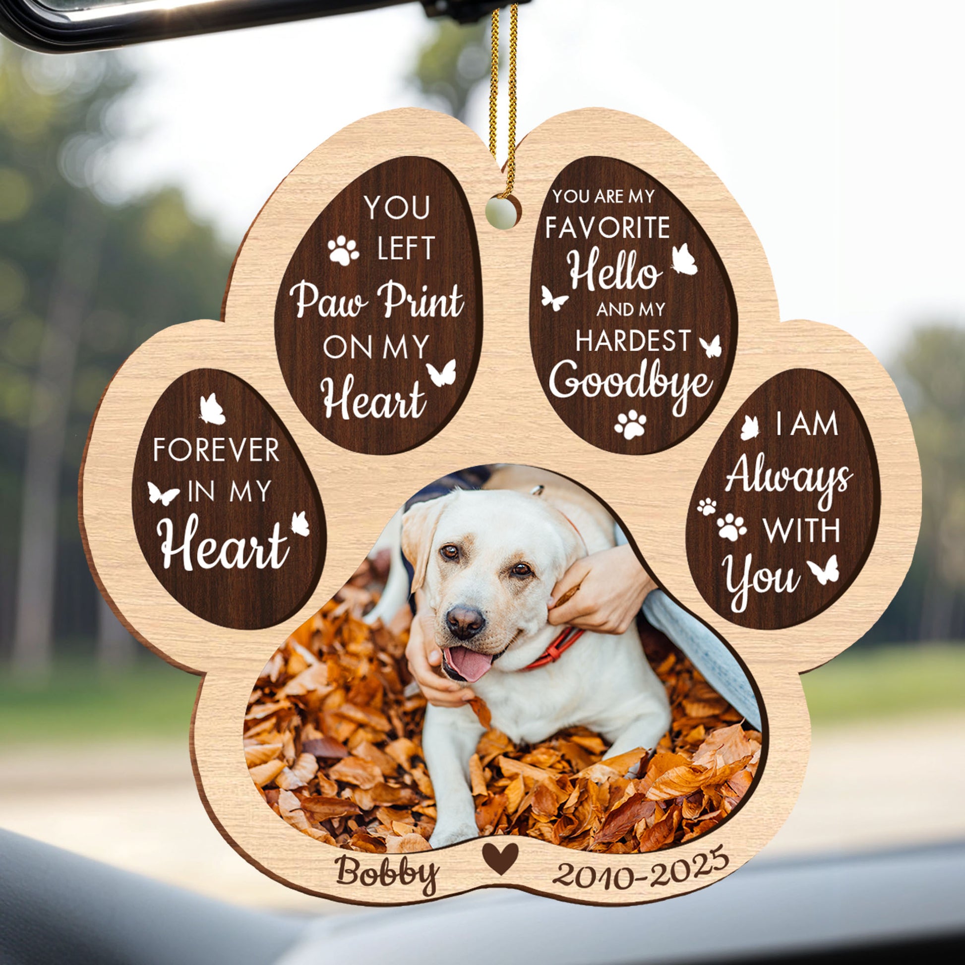 You Left Paw Print On My Heart, Memorial For Beloved Pets