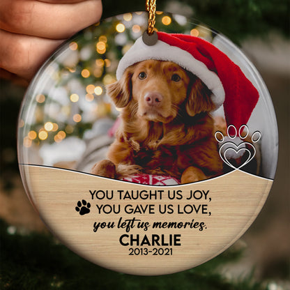 You Taught Us Joy, Love and Memories, Dog and Heart Design