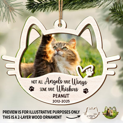 Not All Angels Have Wings, Some Have Whiskers Cat Ornament