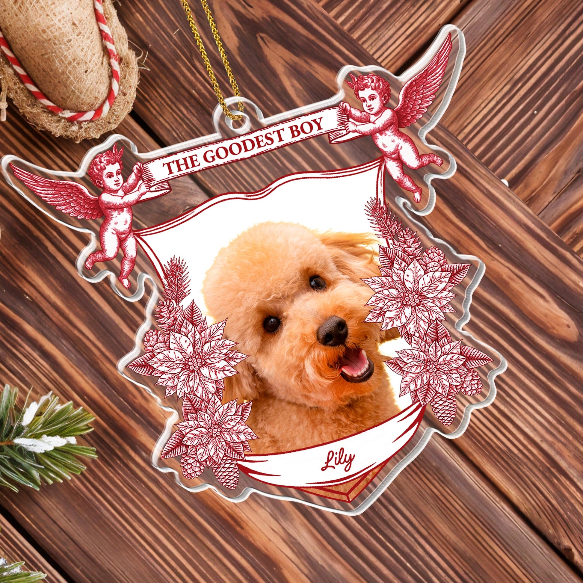 The Goodest Boy With Angels And Leaves