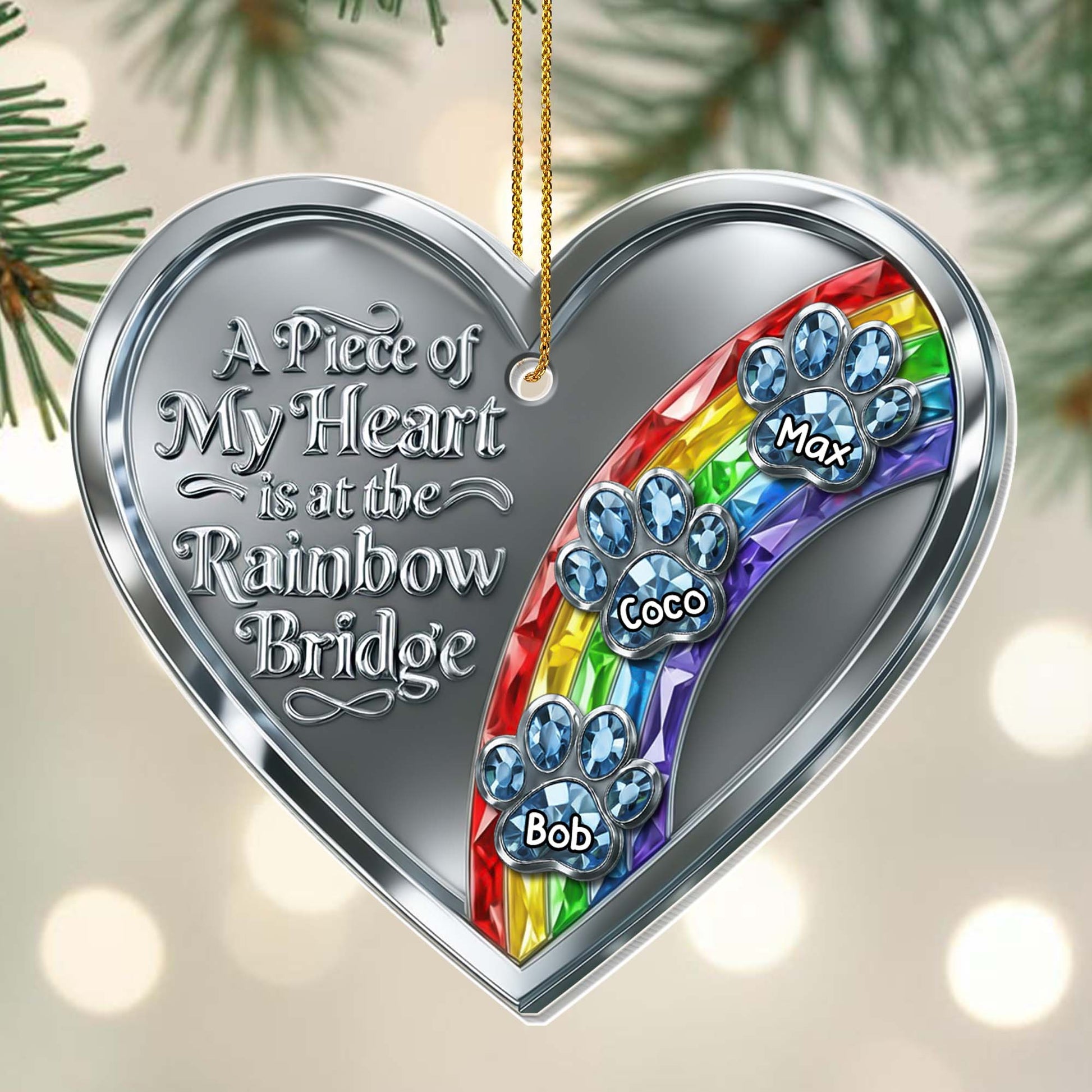 A Piece of My Heart at the Rainbow Bridge, Paw Prints