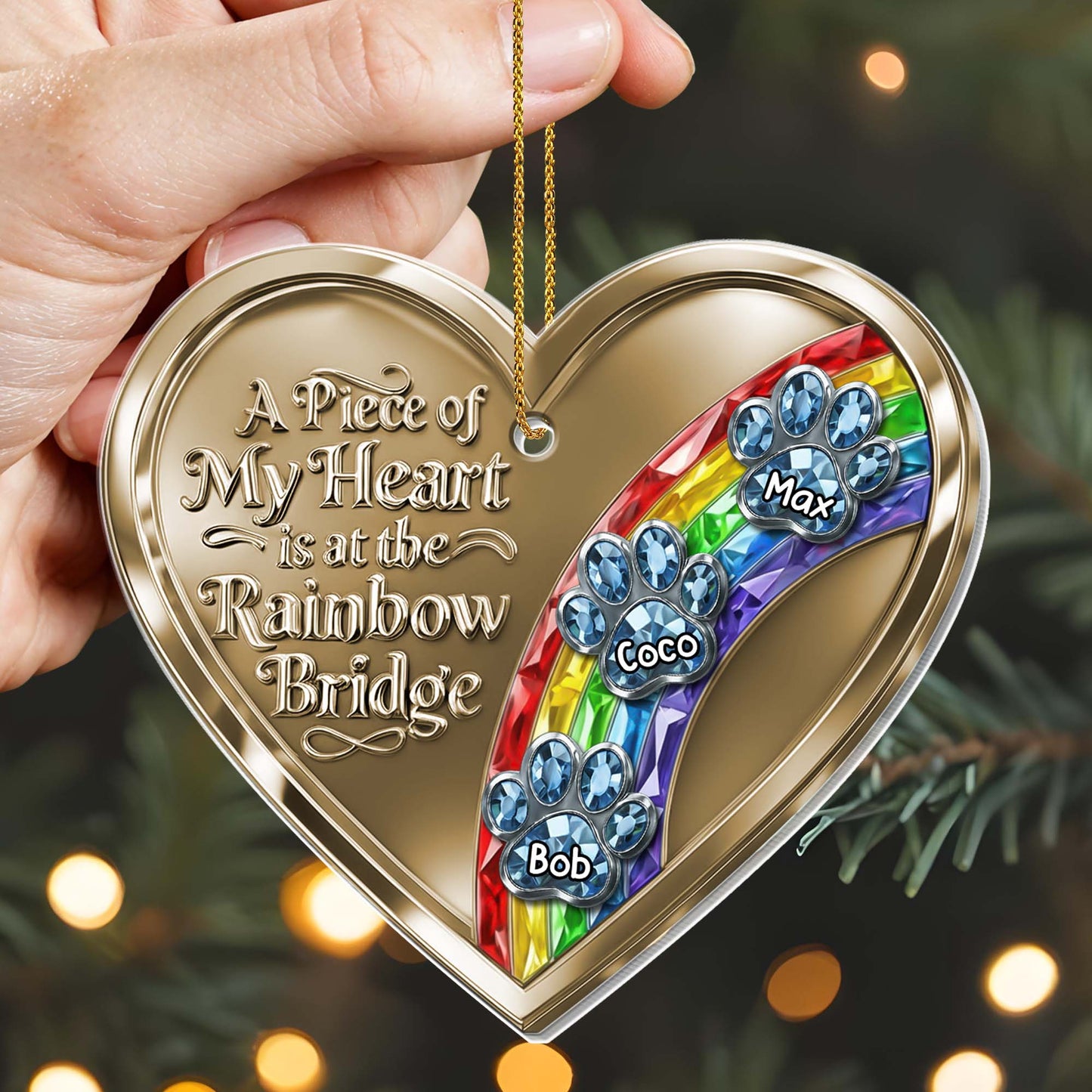 A Piece of My Heart at the Rainbow Bridge, Paw Prints