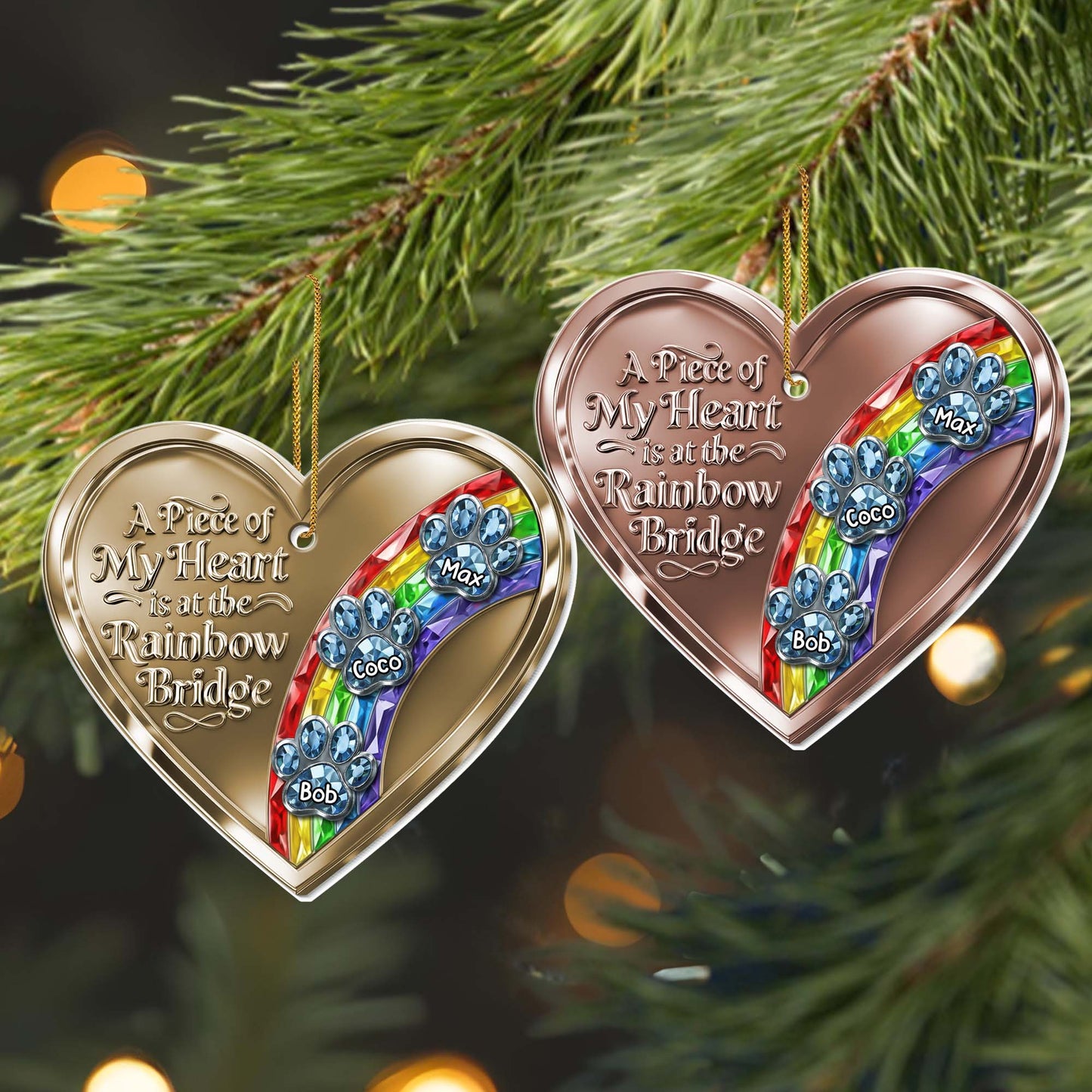 A Piece of My Heart at the Rainbow Bridge, Paw Prints