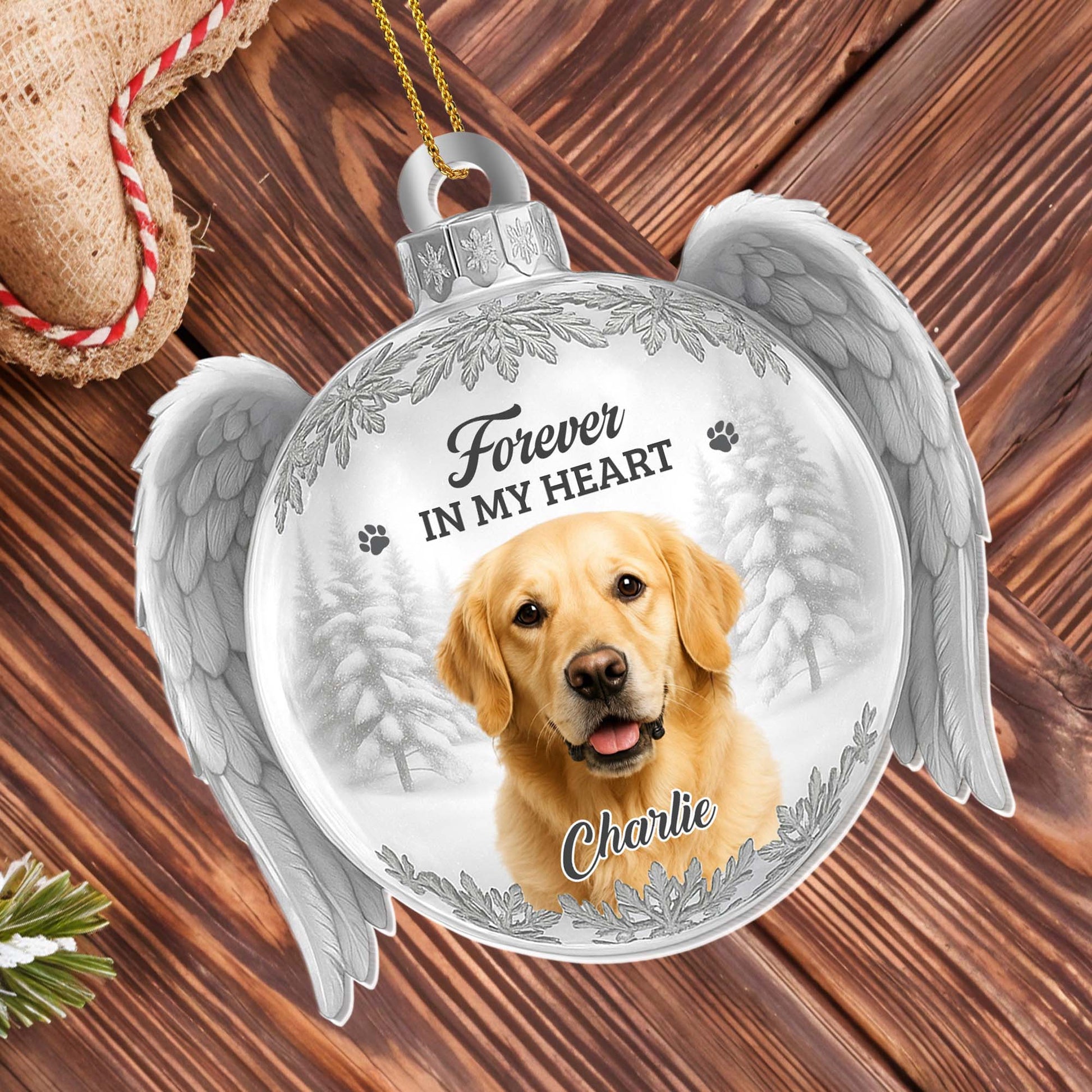 Forever In My Heart With Angel Wings And Dog