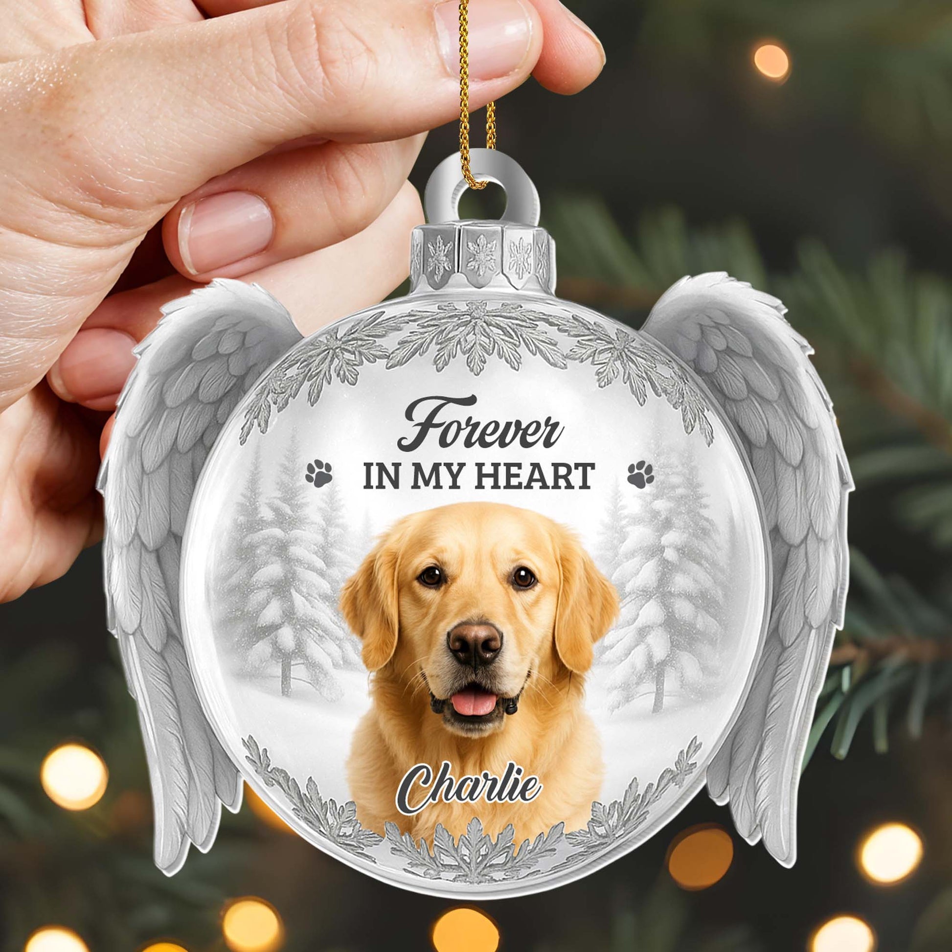 Forever In My Heart With Angel Wings And Dog