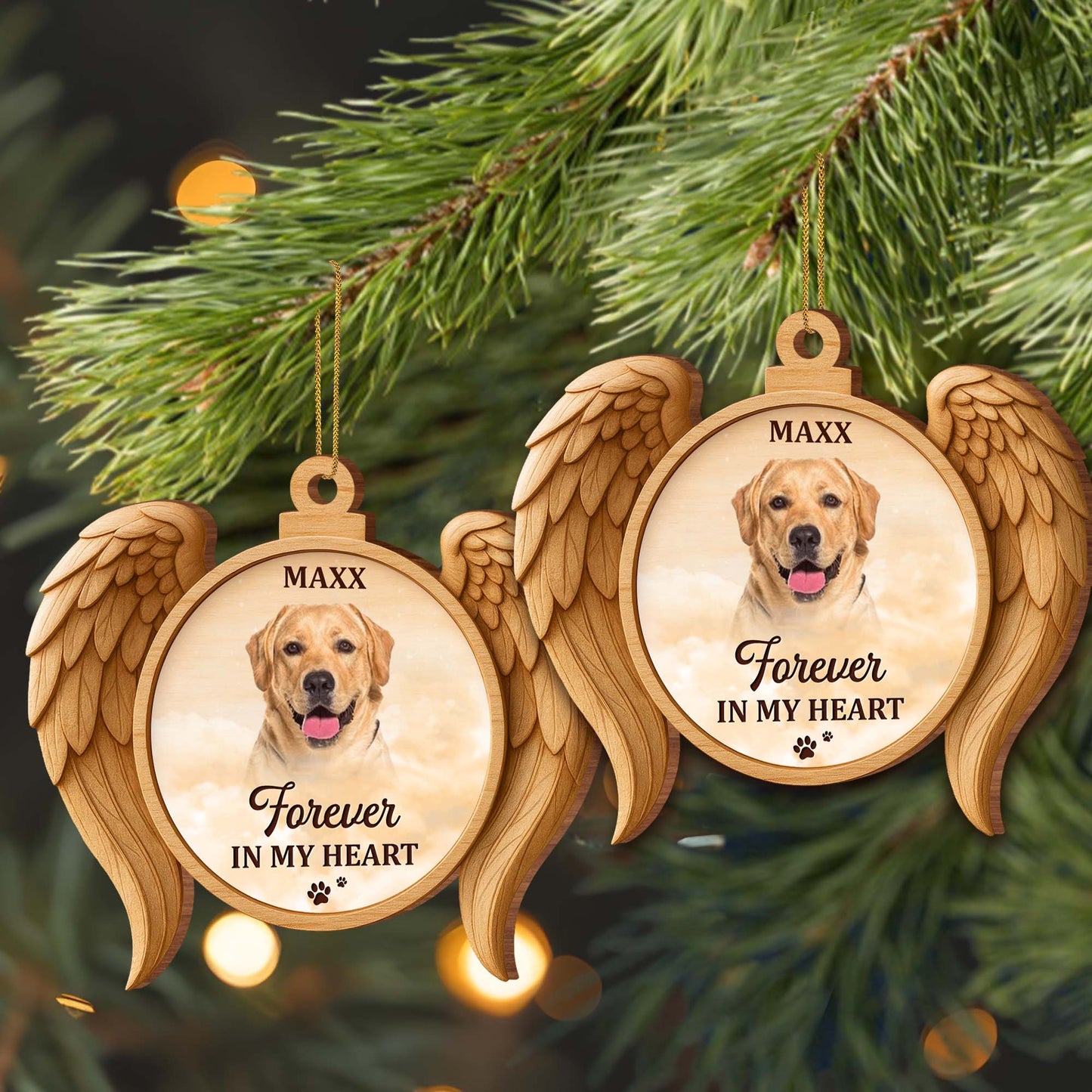 Forever In My Heart, Dog Angel Wings Ornament
