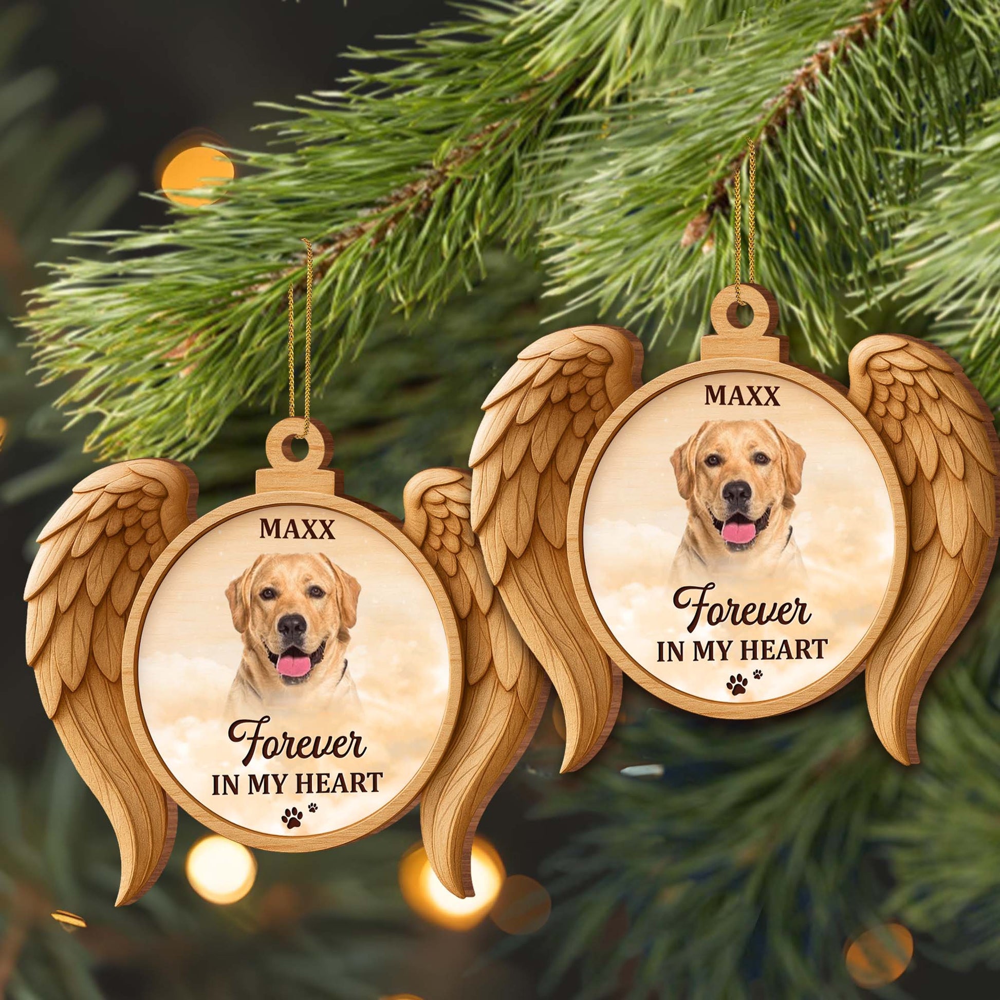 Forever In My Heart, Dog Angel Wings Ornament