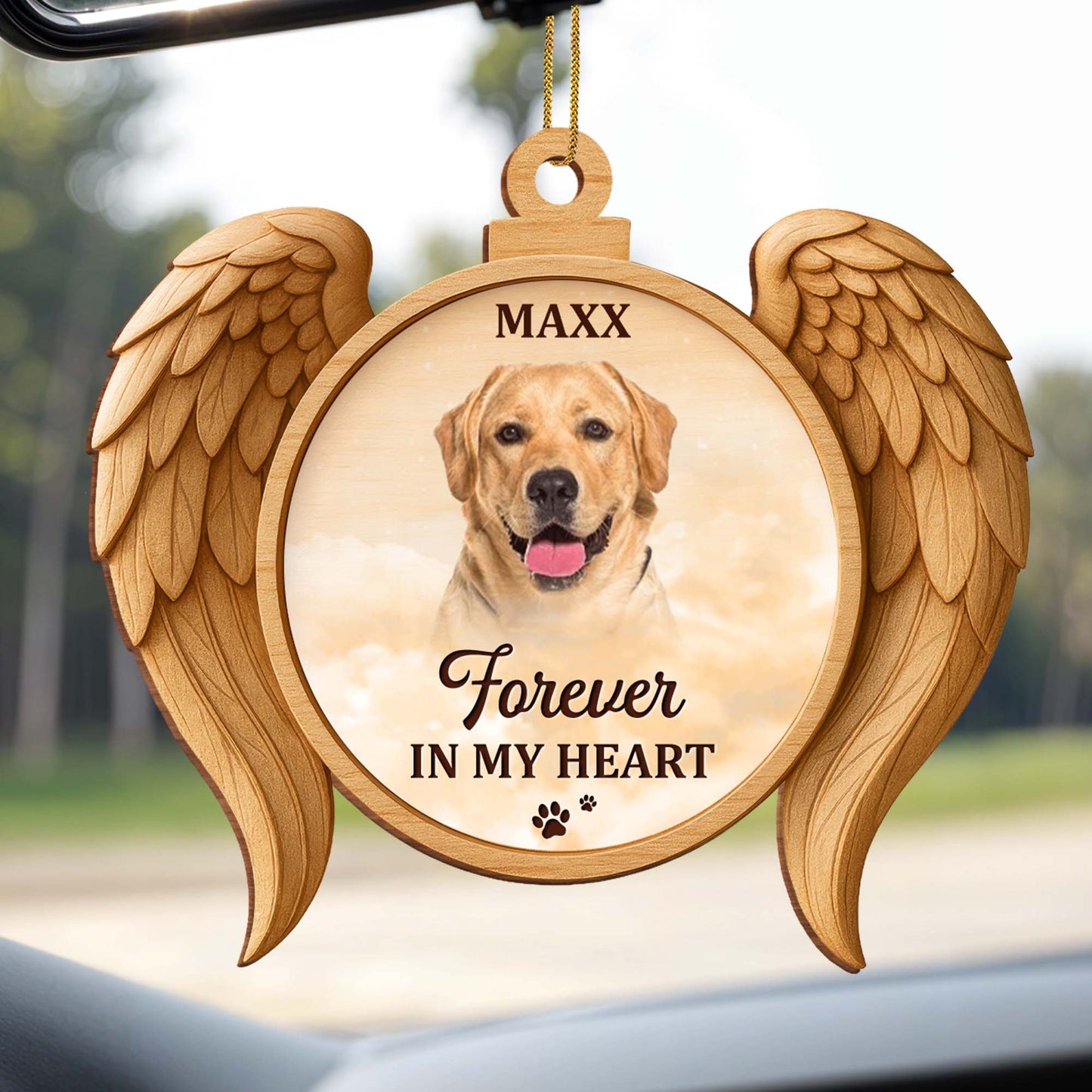 Forever In My Heart, Dog Angel Wings Ornament