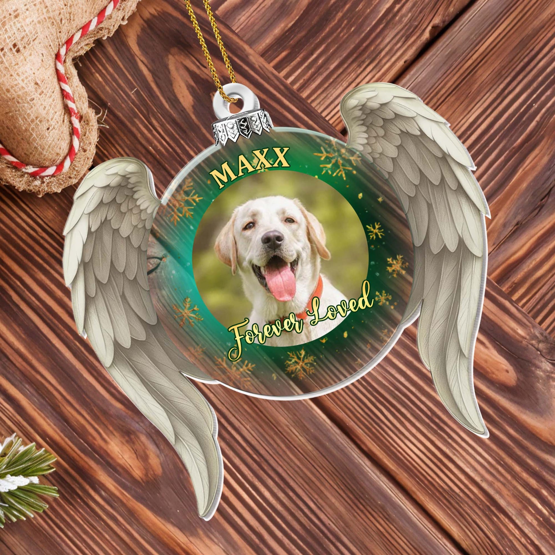 Forever Loved Angel Wings and Dog