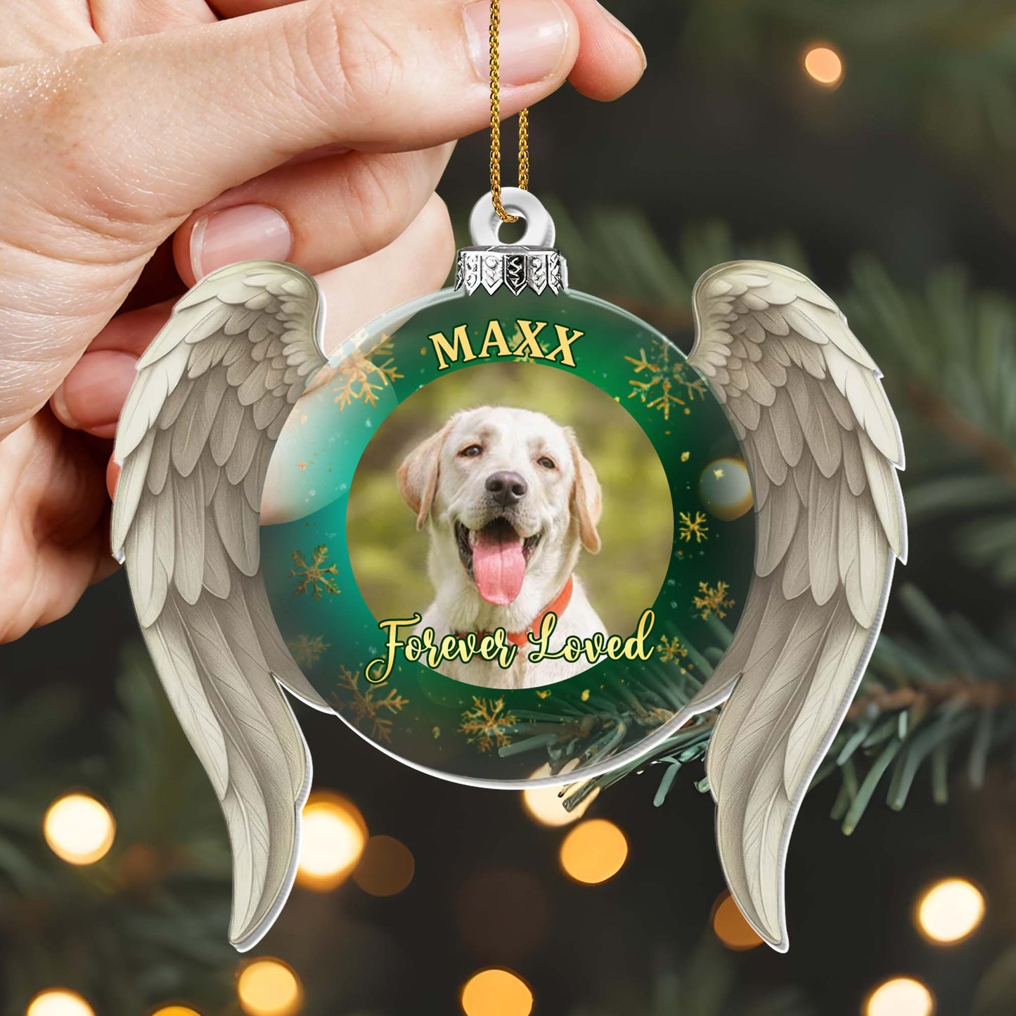 Forever Loved Angel Wings and Dog