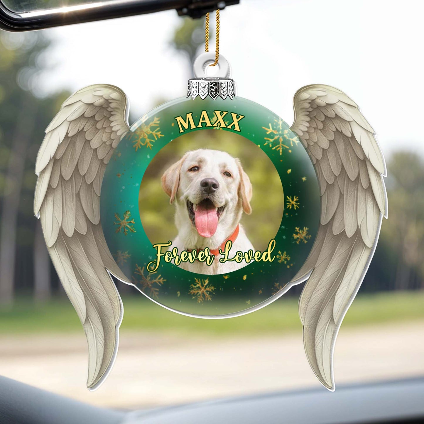 Forever Loved Angel Wings and Dog