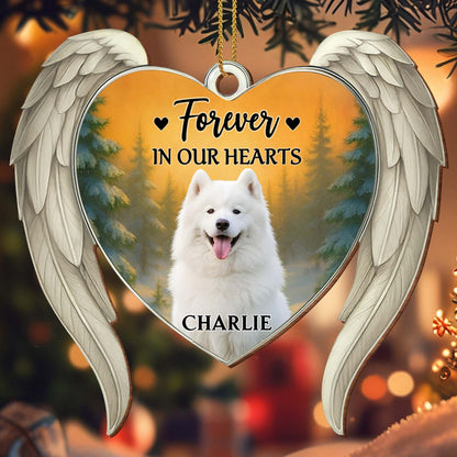 Forever In Our Hearts Angel Wings And Dog