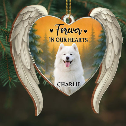 Forever In Our Hearts Angel Wings And Dog