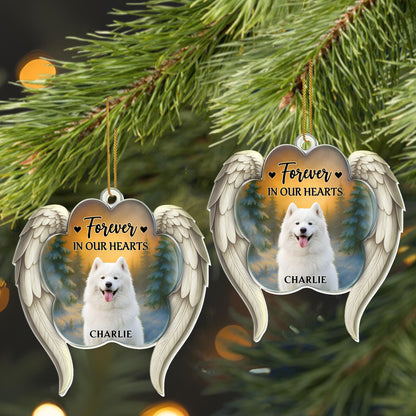 Forever In Our Hearts Angel Wings And Dog