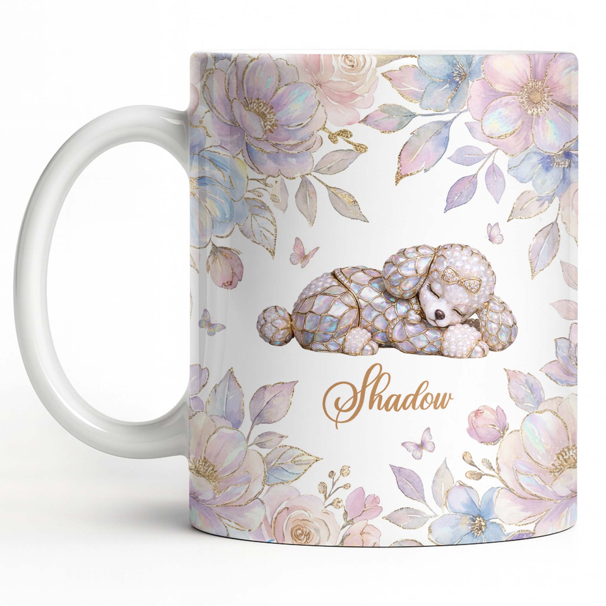 Surround Yourself With Love And Joy Featuring Dog And Flowers