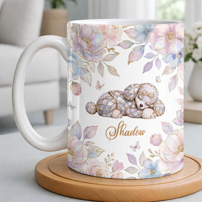 Surround Yourself With Love And Joy Featuring Dog And Flowers