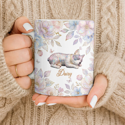 Surround Yourself With Love And Joy Featuring Dog And Flowers