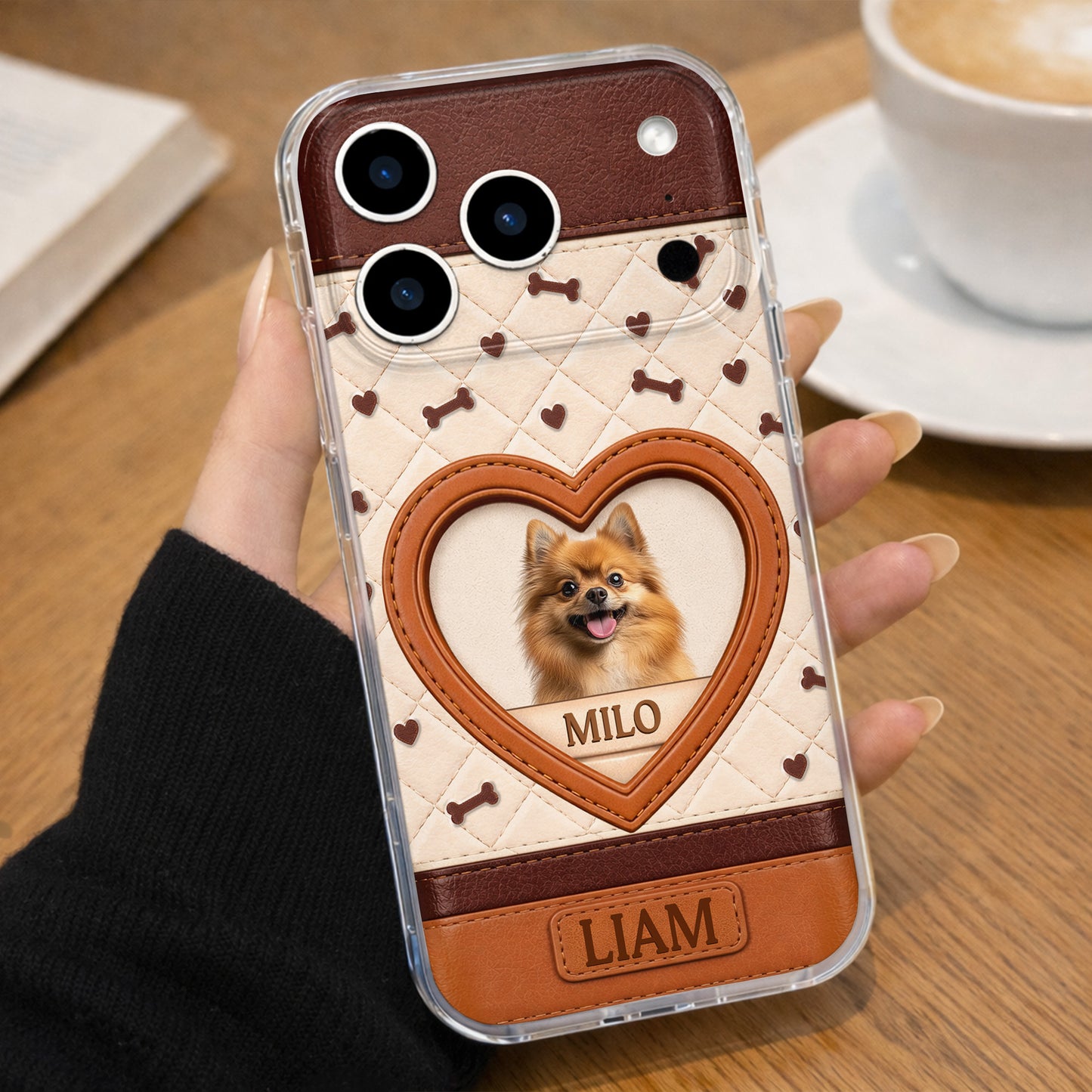 Always In My Heart Dog Photo With Bones And Hearts