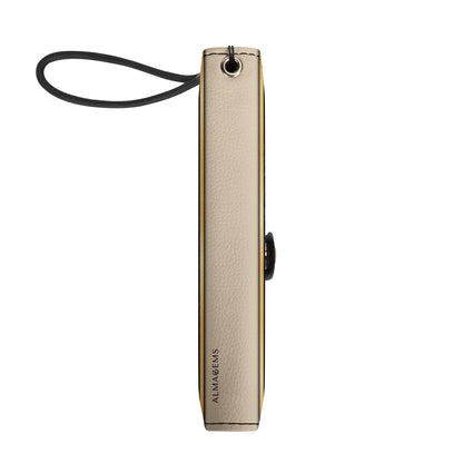 Queen Beige - Cartera de cuero personalizada para teléfono - Q02BGPW