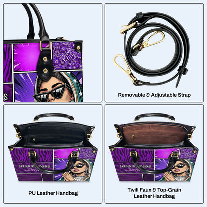 Sac à main en cuir personnalisé « Hila De Dios » - QCUS014_HB