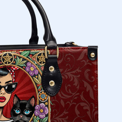 GATOS BEFORE VATOS - Sac à main en cuir personnalisé - QCUS036_HB